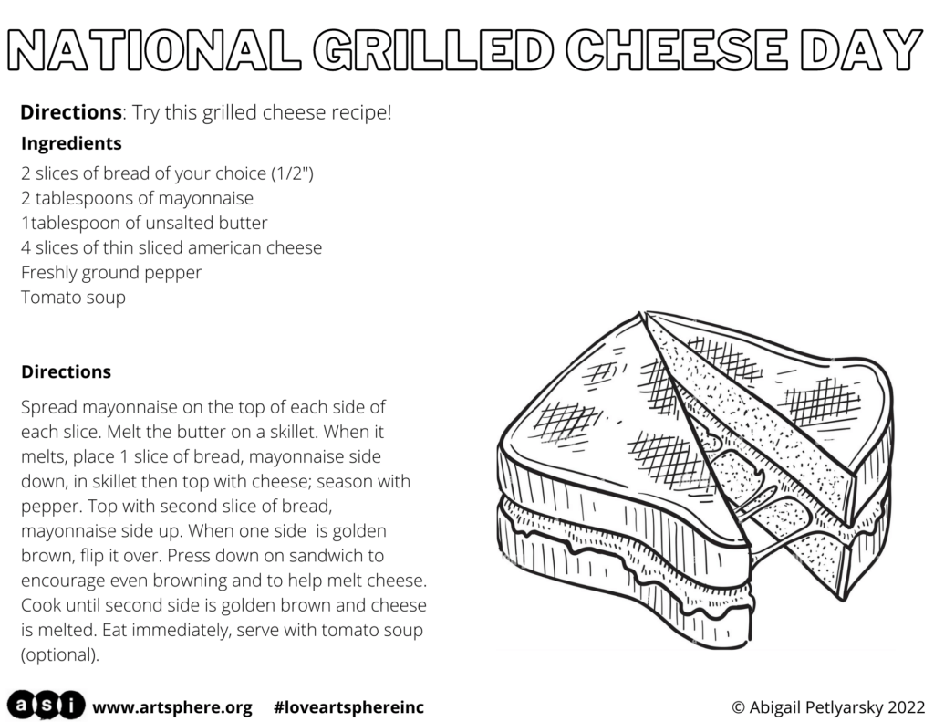 NATIONAL GRILLED CHEESE DAY Art Sphere Inc.