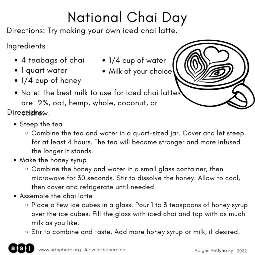 NATIONAL CHAI DAY Art Sphere Inc.