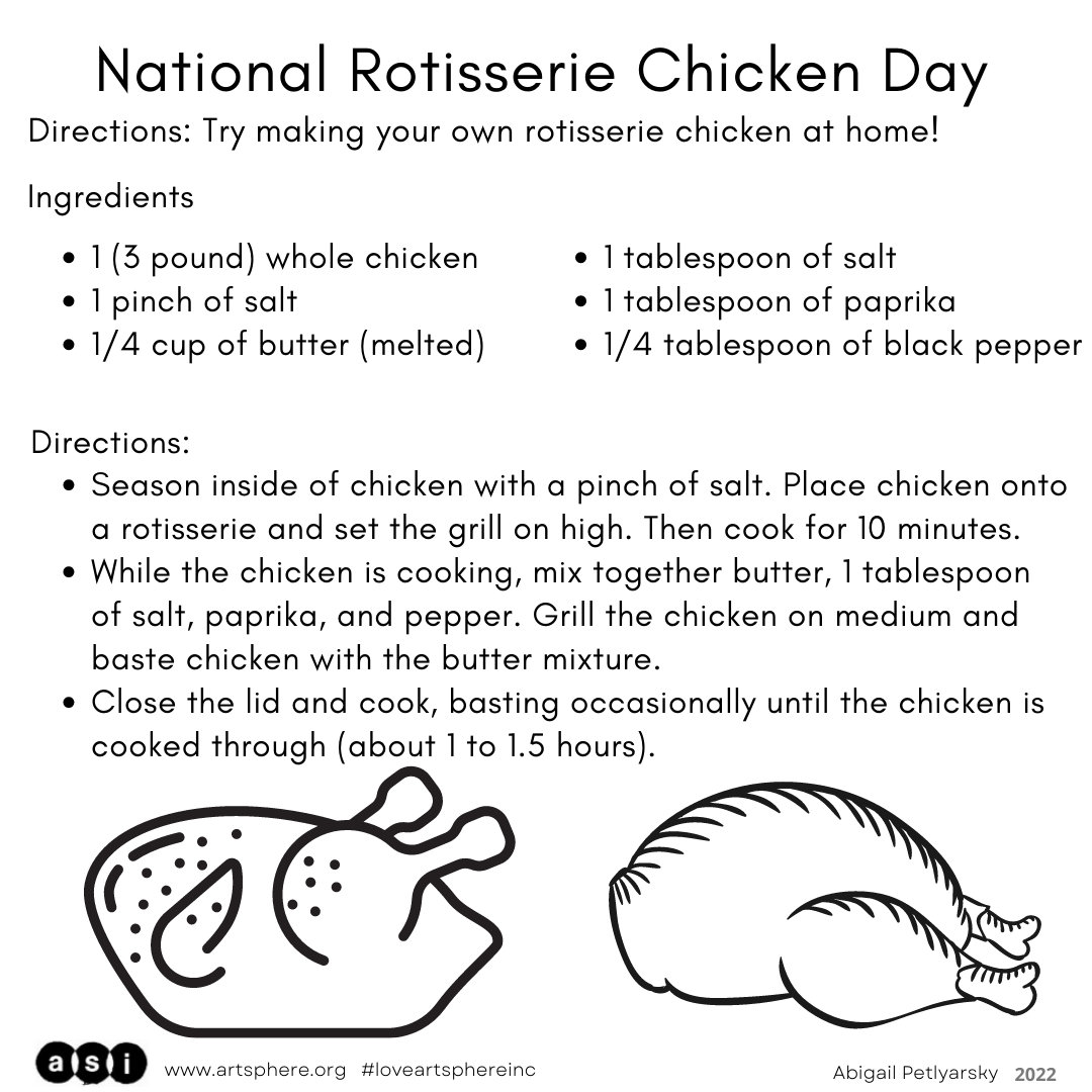 National Rotisserie Chicken Day Art Sphere Inc.