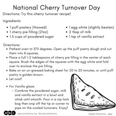 NATIONAL CHERRY TURNOVER DAY