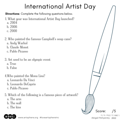 INTERNATIONAL ARTIST DAY