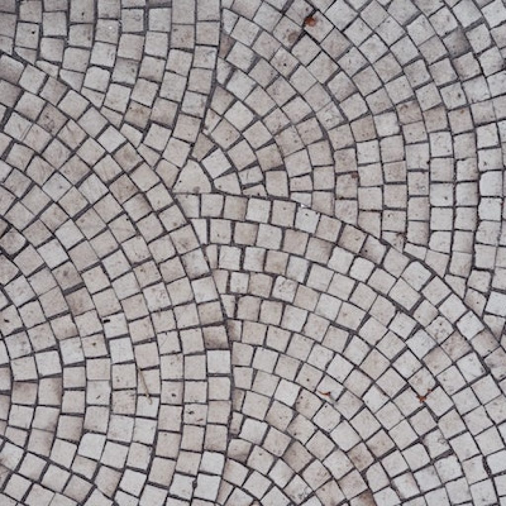 Guastavino tile layed out in circular pattern.