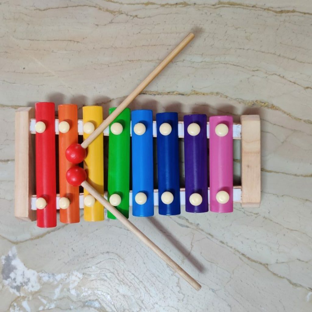 Xylophone with rainbow colors