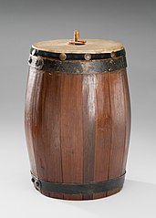 Brown Wooden Friction Drum