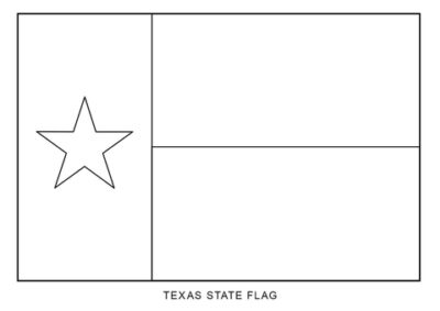 Texas state flag outline, United States of America