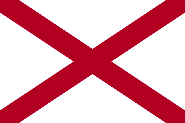 Alabama state flag, United States of America