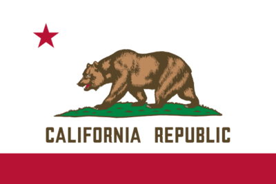 California state flag, United States of America