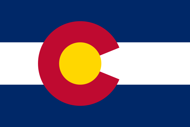 Colorado state flag, United States of America