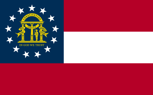 Georgia state flag, United States of America