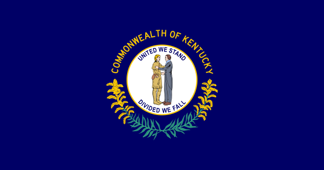 Kentucky state flag, United States of America