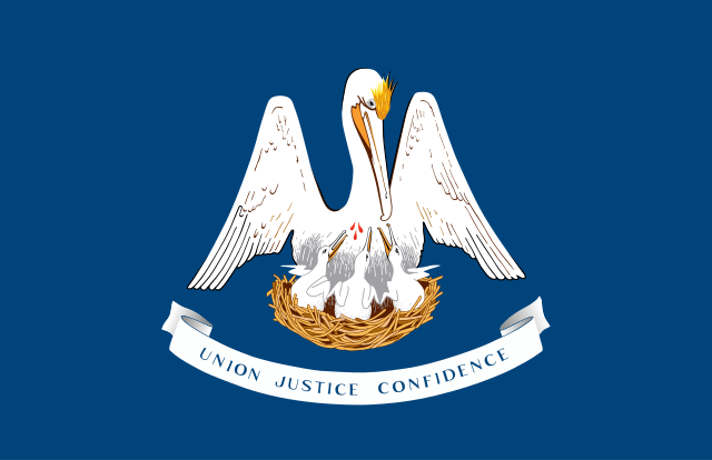Louisiana state flag, United States of America