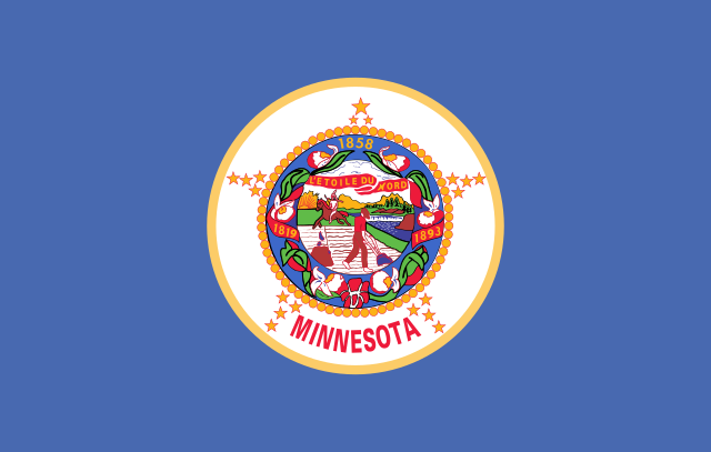 Minnesota state flag, United States of America