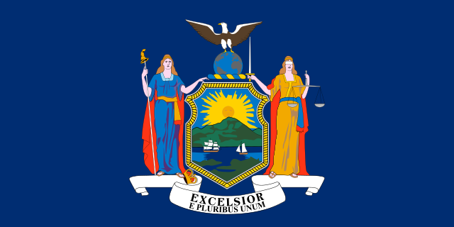 New York state flag, United States of America
