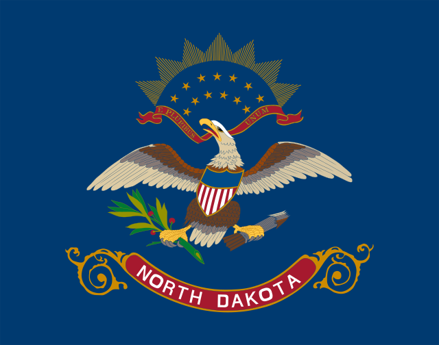 North Dakota state flag, United States of America