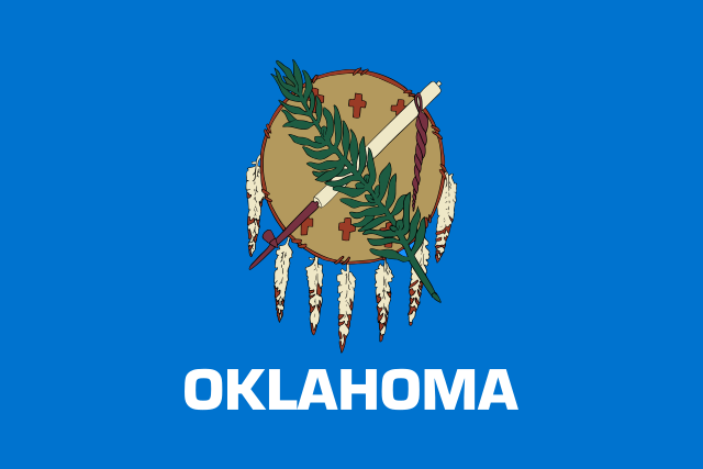 Oklahoma state flag, United States of America