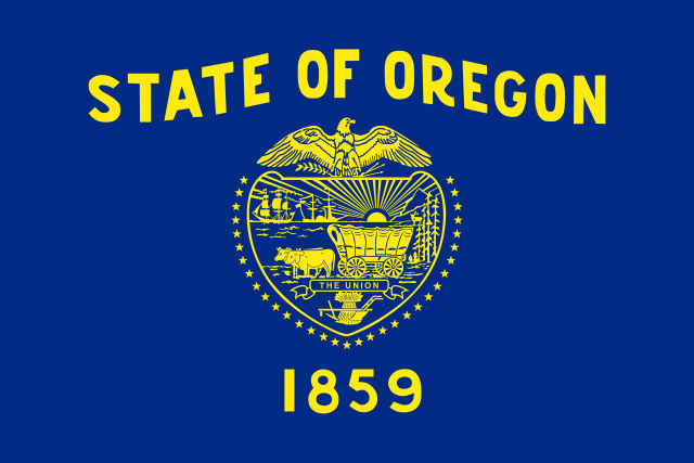 Oregon state flag, United States of America