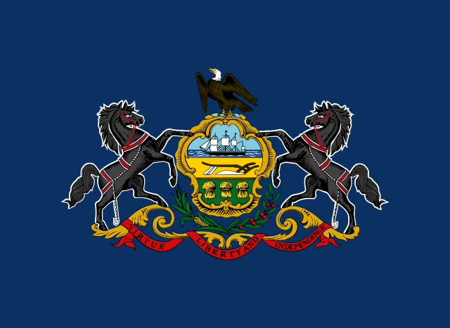 Pennsylvania state flag, United States of America