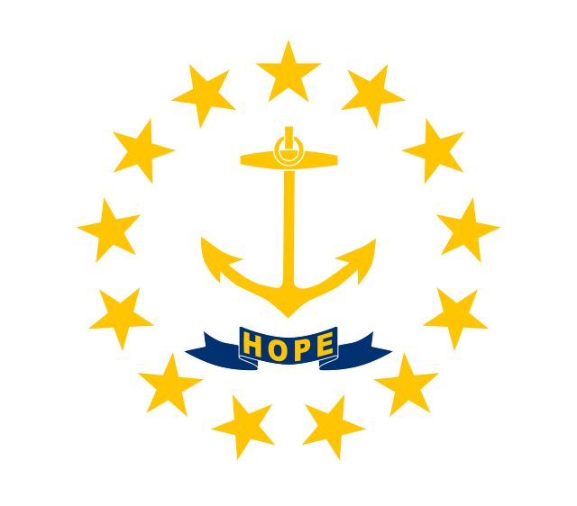Rhode Island state flag, United States of America