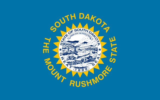 South Dakota state flag, United States of America