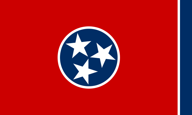 Tennessee state flag, United States of America