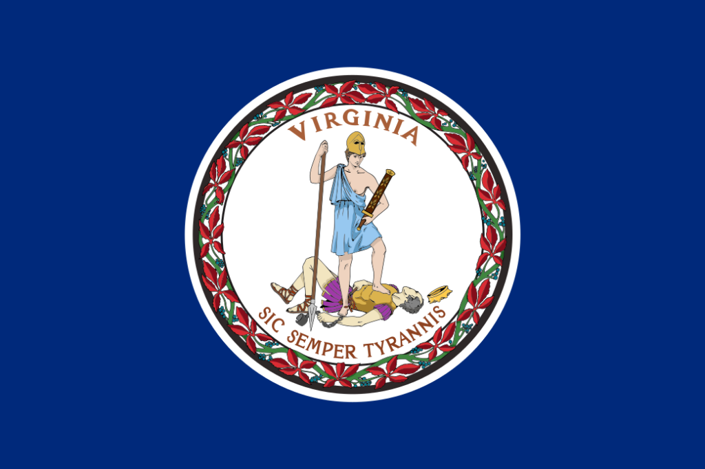 Virginia state flag, United States of America