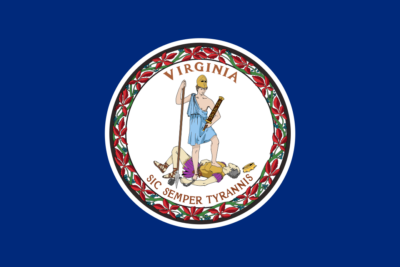 Virginia state flag, United States of America