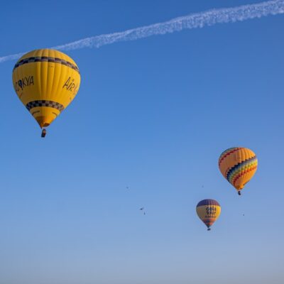 Air Balloons below plant exhaust