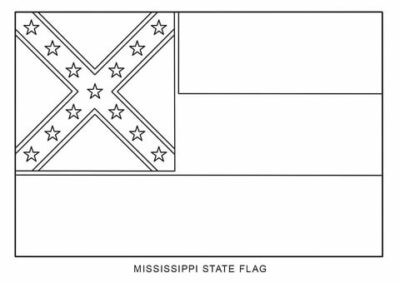 Mississippi state flag, United States of America