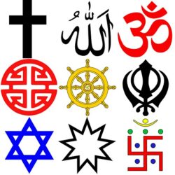 Collage of Religious Symbols