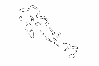 Bahamas map coloring outline