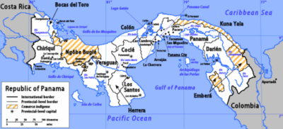 Map of Panama