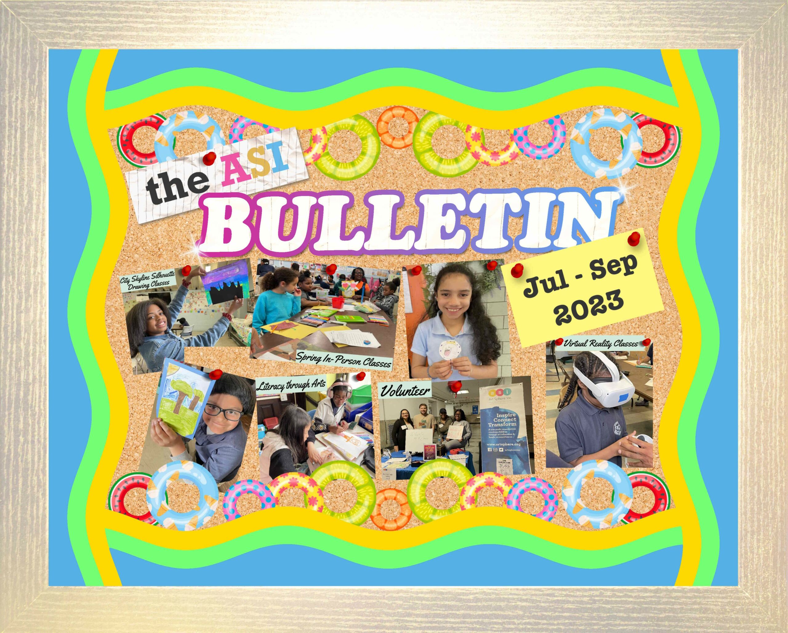 Bulletin board kids drawing Cut Out Stock Images & Pictures - Alamy