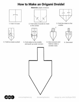 How to Make an Origami Dreidel