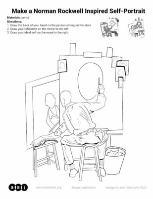 Make a Norman Rockwell Inspired Self-Portrait 