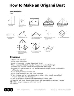 Origami Boat Handout