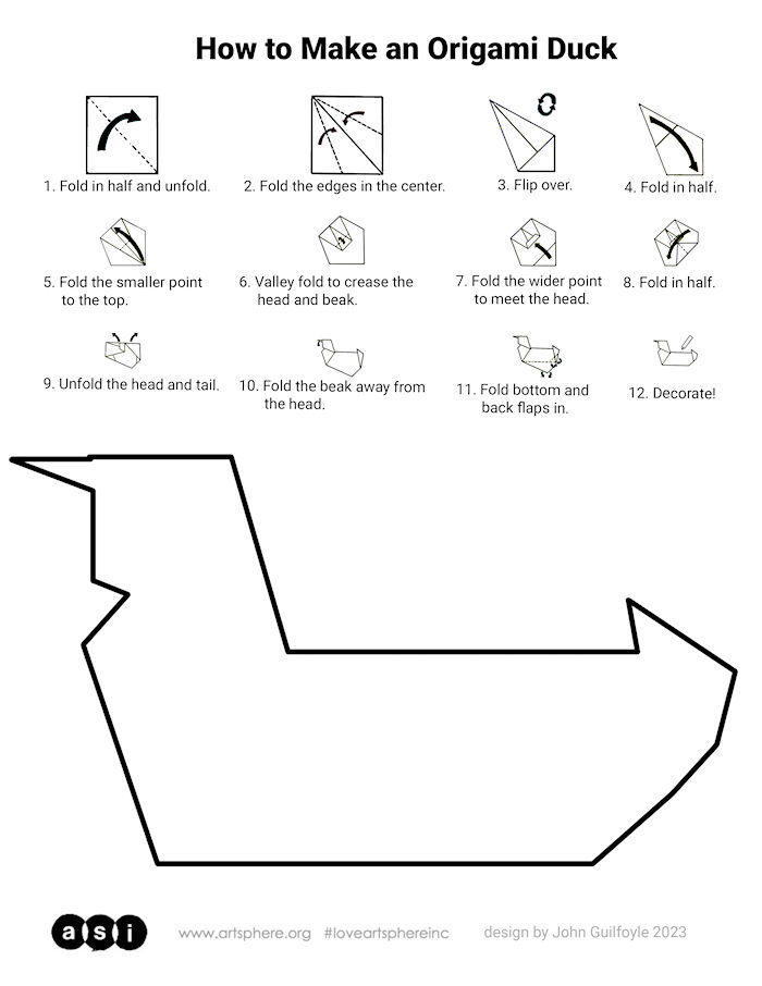 How to Make Paper Duck Step by Step