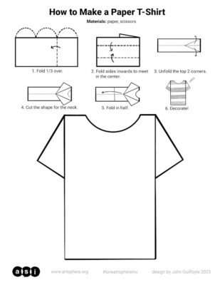 How to Make a Paper T-Shirt Handout