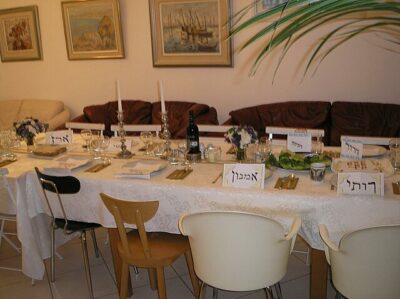 Passover Seder Table