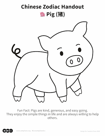 Drawing of a Pig